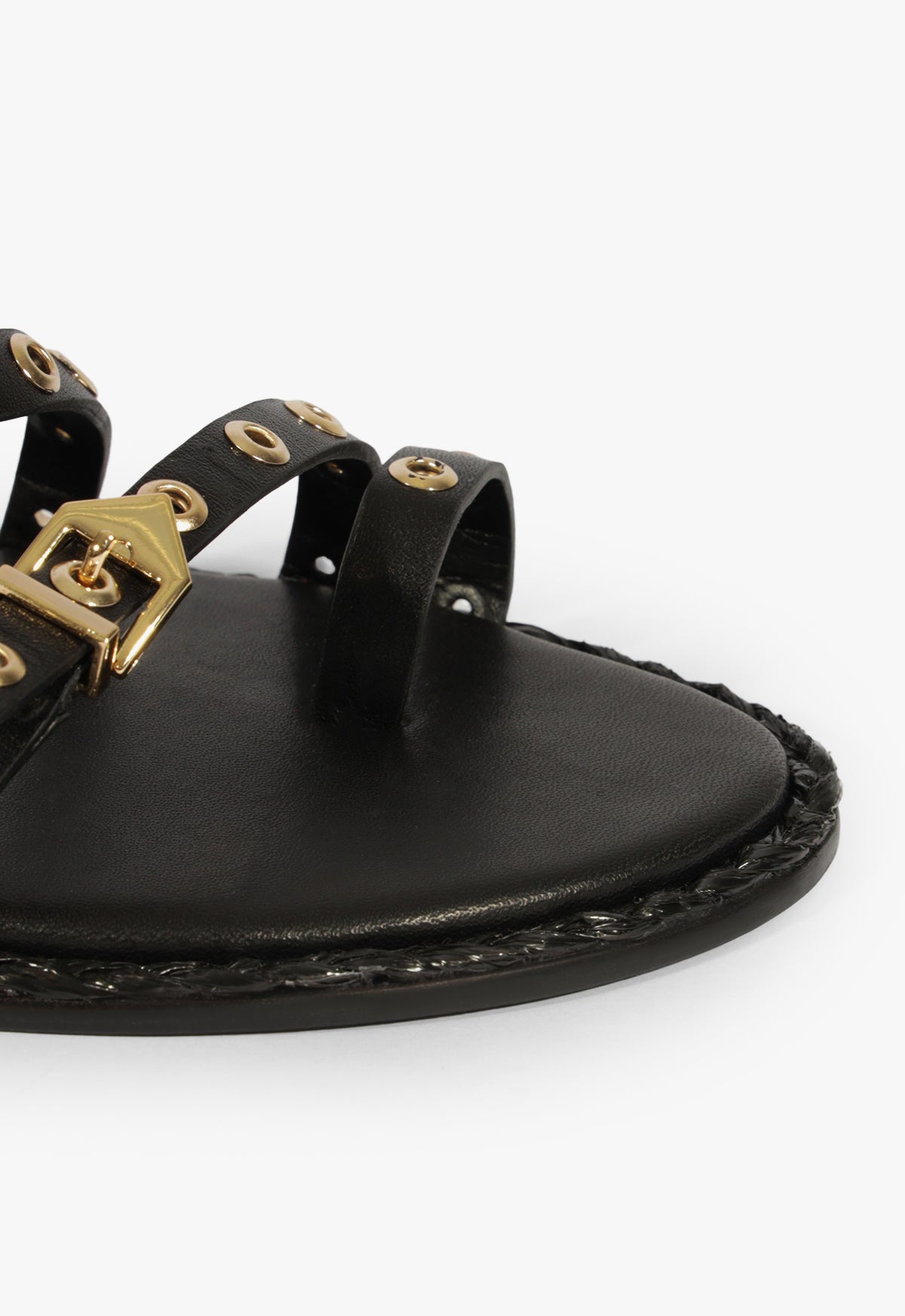 Annette Black Leather Sandals for Women - Comfortable Summer Casual Strappy Sandals | Perfect for Beach, Vacation, and Everyday Wear
