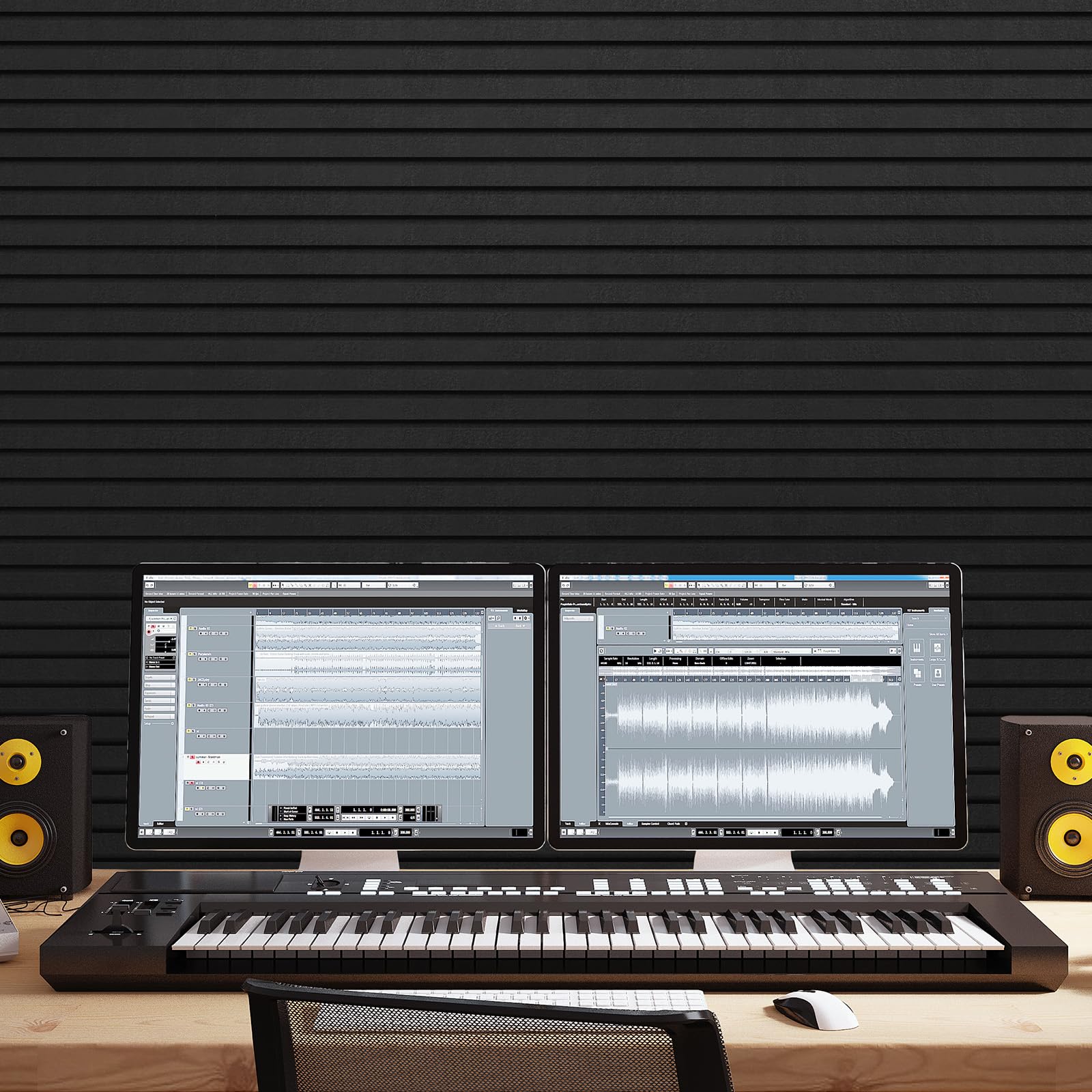 TONOR 8-Pack Large Self-Adhesive Acoustic Panels - 47.2
