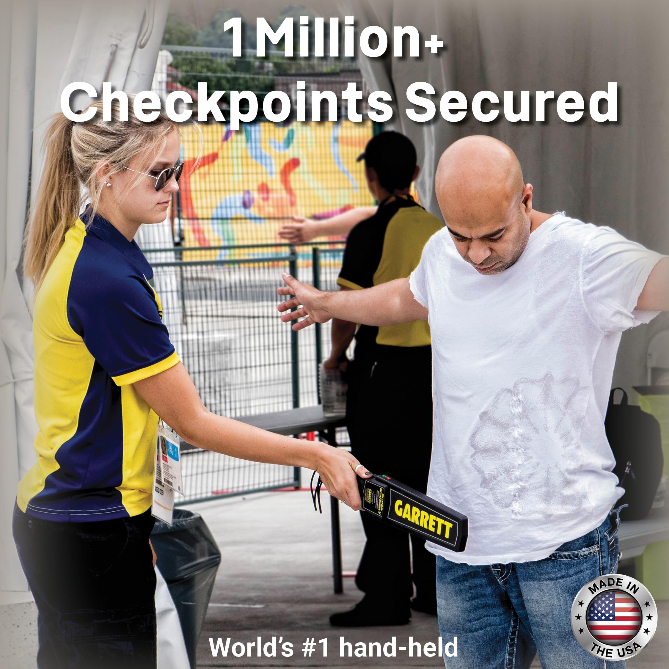 Garrett Super Scanner V Professional Metal Detector for Adults - High Sensitivity Security Wand for All Metals - Made in USA - Perfect for Airports, Events & Security Checks