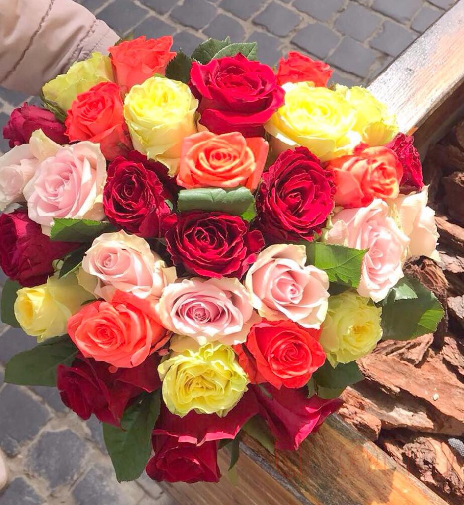 Sparkling Heart Rose Arrangement - Artificial Silk Flowers for Valentine's Day, Wedding, Anniversary & Home Decor - Perfect Romantic Gift for Her