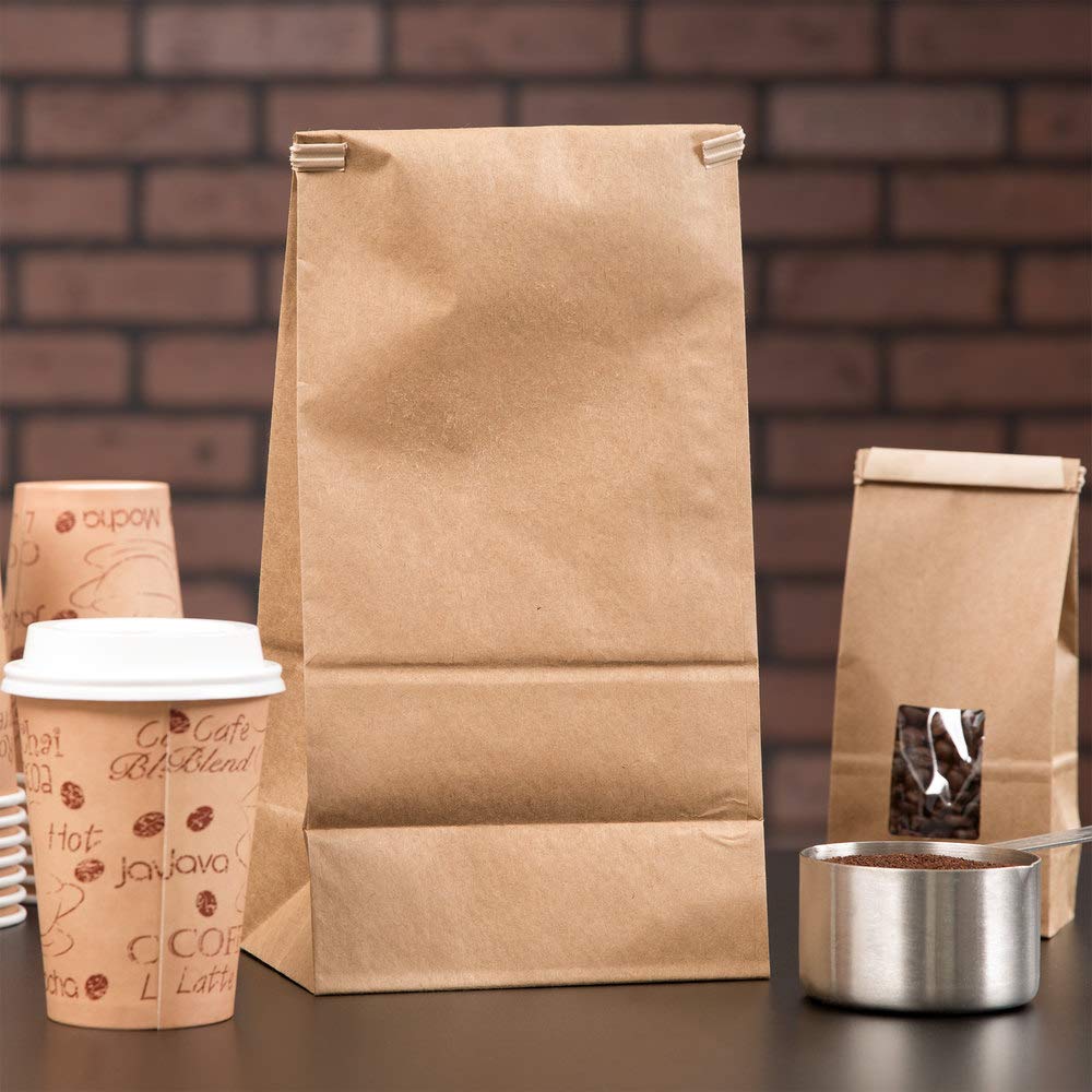 Resealable Kraft Tin Tie Coffee Bags - 3 Lb (25 Pack) | Airtight Poly-lined Storage for Coffee Beans, Tea & Snacks | Perfect for Home Brewing, Pantry Organization & Bulk Food Storage