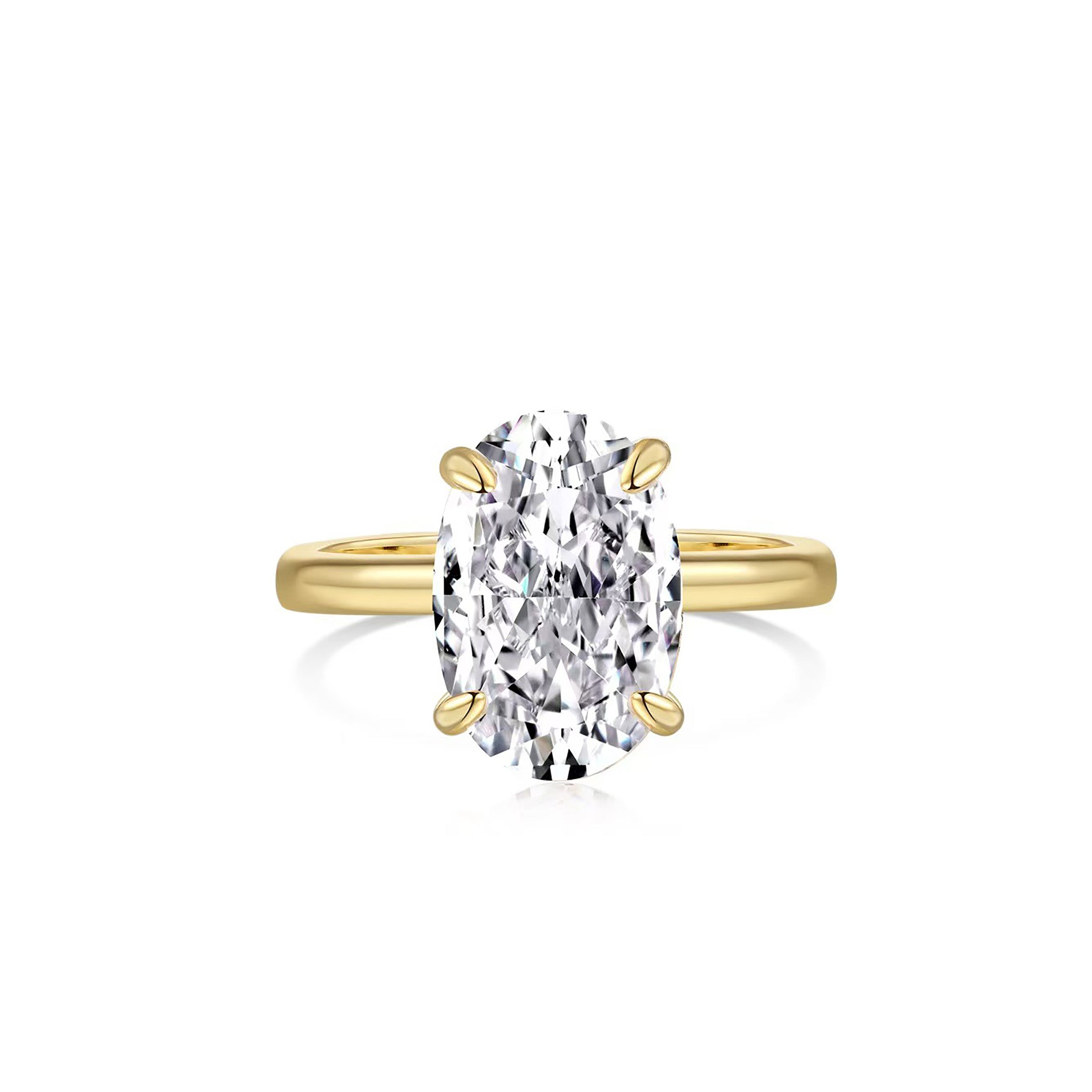 Oval Cut Moissanite Ashes Ring for Women - Elegant Memorial Jewelry for Loved Ones | Perfect for Remembrance, Funeral, or Anniversary Gifts