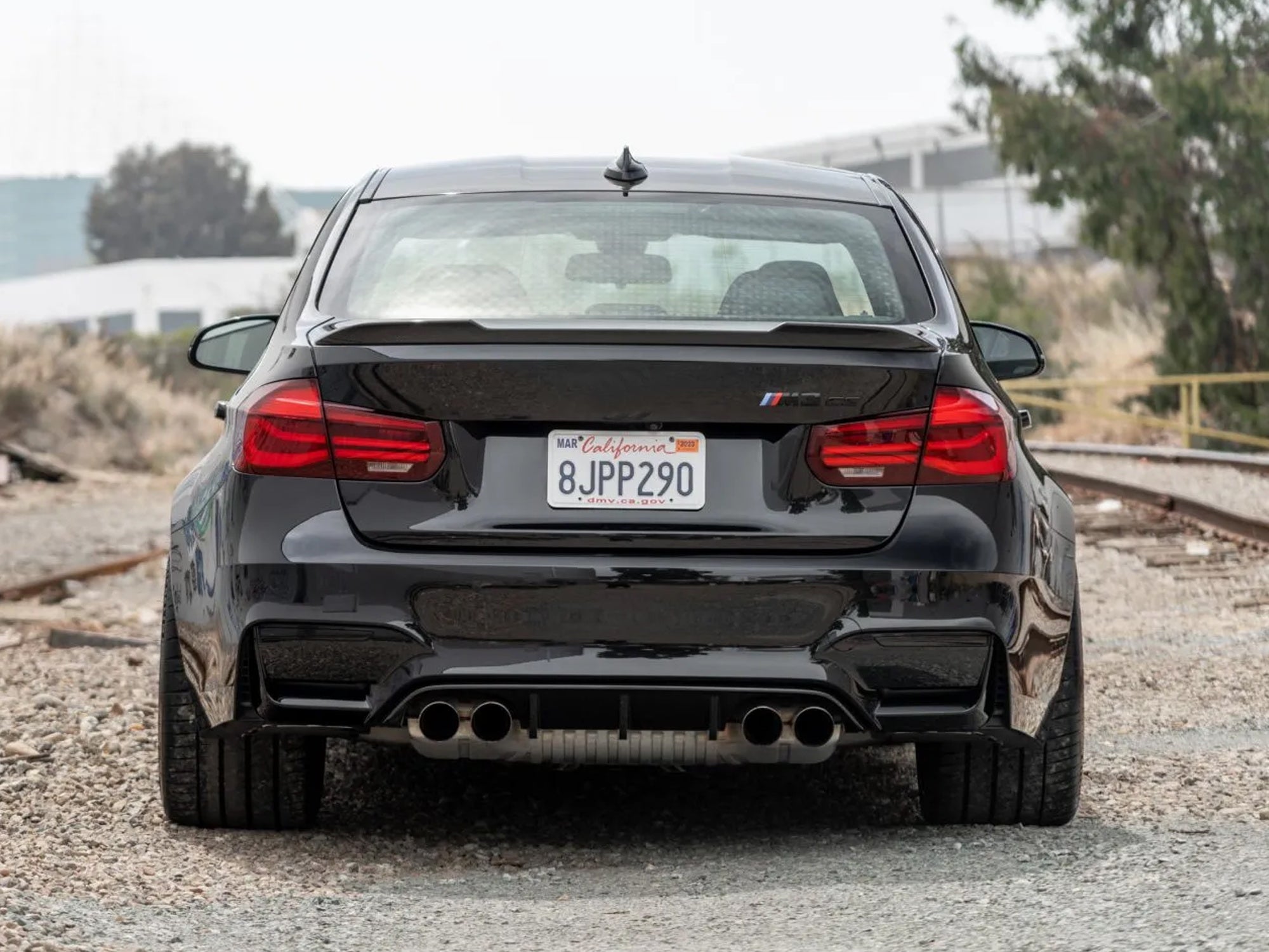 BMW F80 M3 F82 F83 M4 Euro Smoked Lens Rear Bumper Reflector Replacement - Upgrade Your Car's Style & Safety for Night Driving