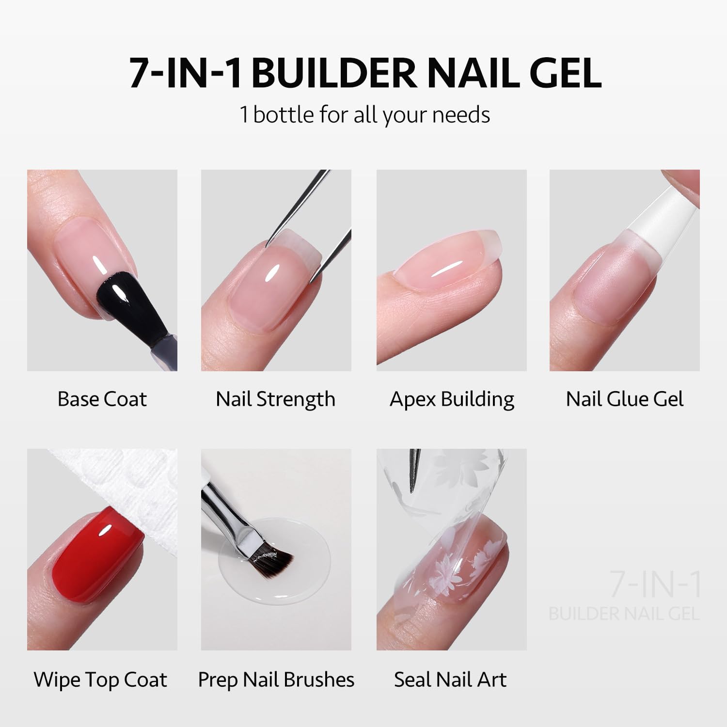 Professional GAOY Cuticle Care Kit & Clear Builder Gel for Strong, Healthy Nails - Perfect for DIY Manicures, Nail Salons & At-Home Nail Care