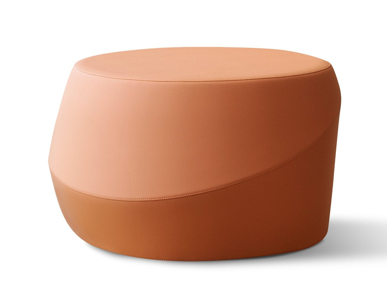 Giro Pouf by Casamania - Modern Round Ottoman Stool for Living Room, Bedroom & Office - Versatile Footrest, Extra Seating & Home Decor Accent