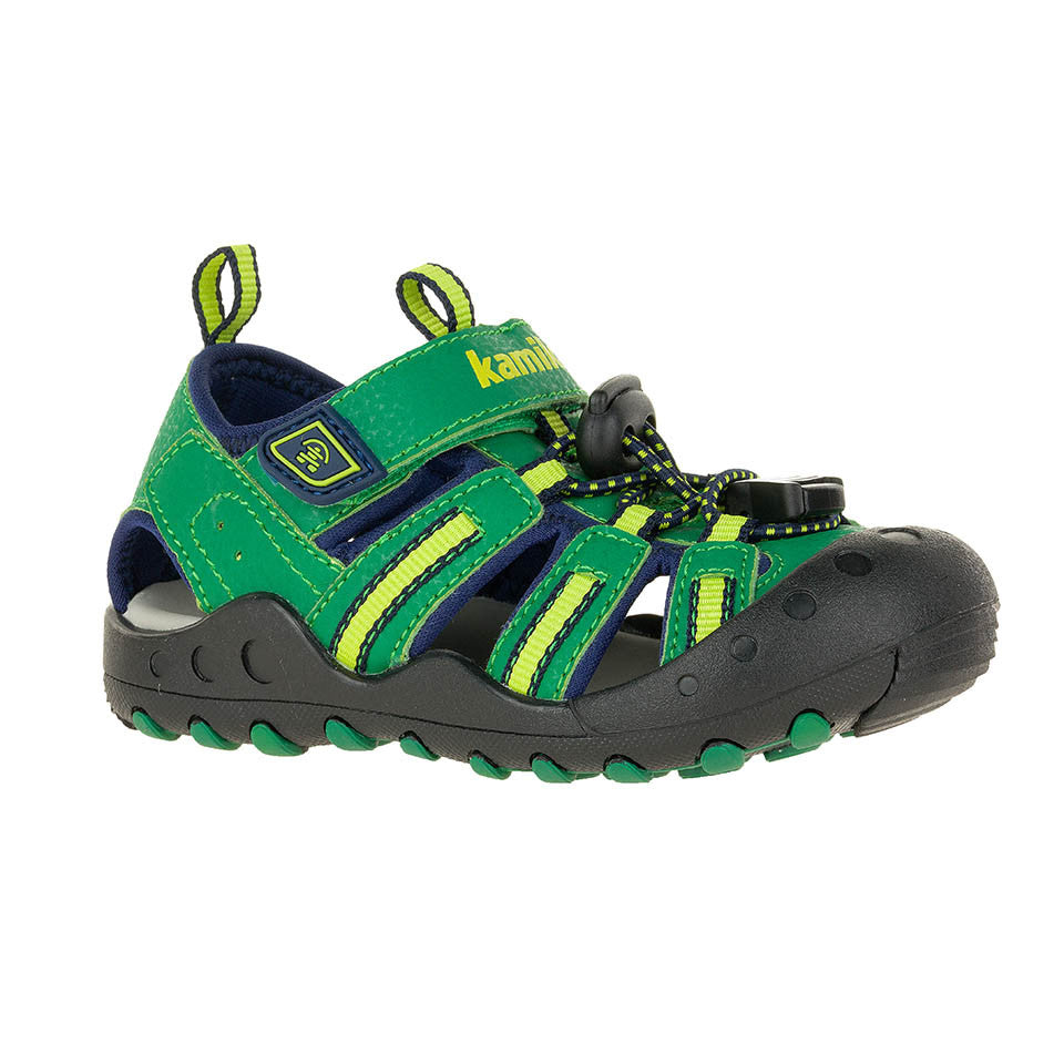Kamik Green Crab Kids' Waterproof Sandals - Comfortable & Durable Outdoor Beach Shoes for Boys & Girls - Perfect for Summer, Pool, and Beach Adventures
