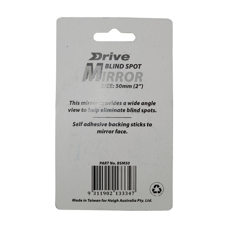2 Inch (50mm) Blind Spot Mirror for Cars - Wide Angle Rear View Safety Mirror for Trucks, SUVs, Vans - Easy Installation, Adjustable Viewing Angle - Perfect for Parking, Lane Changing & Highway Driving