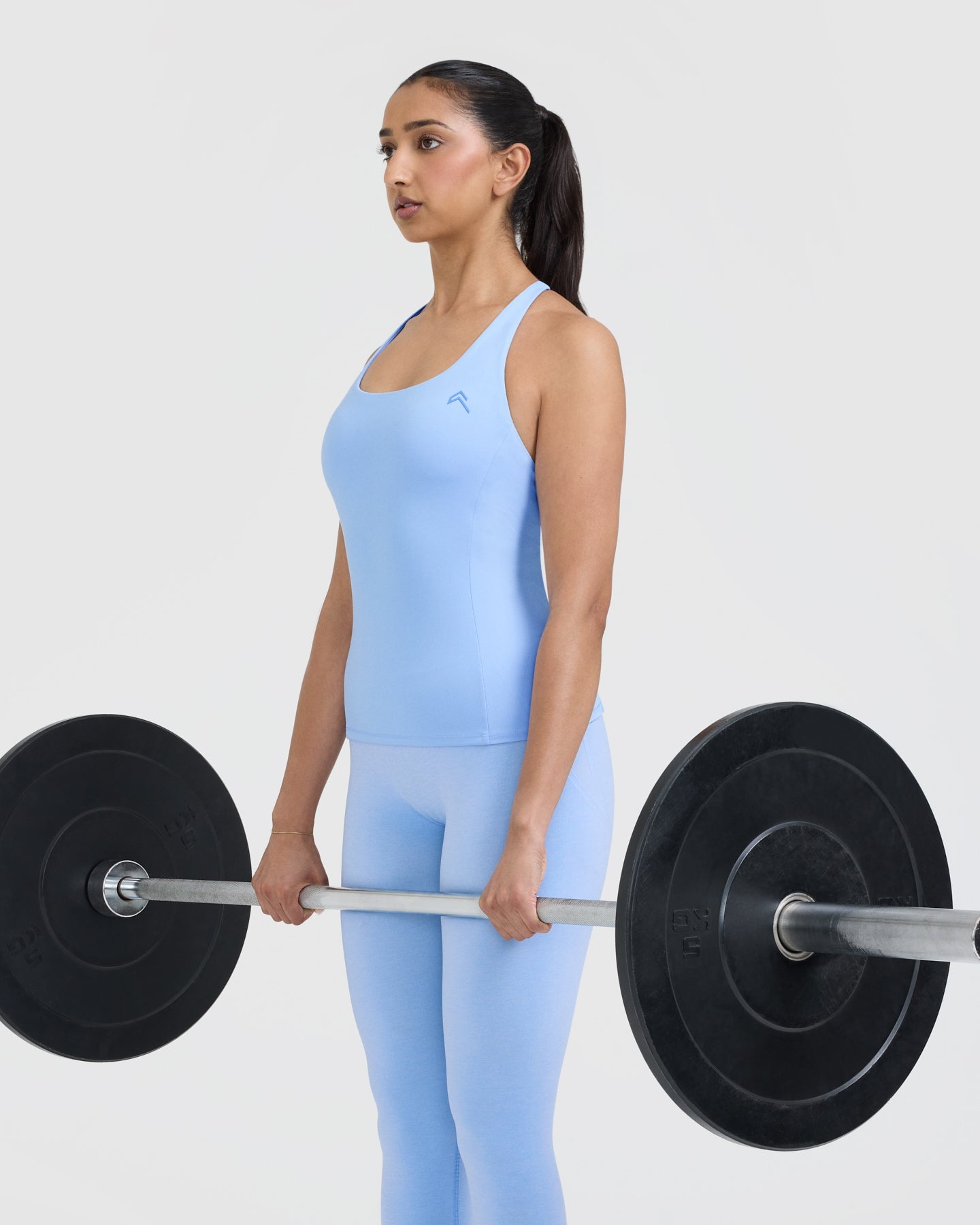 Timeless Square Neck Vest for Women - Powder Blue Sleeveless Tank Top | Casual Summer Outfit, Layering Piece, Beach Cover-Up