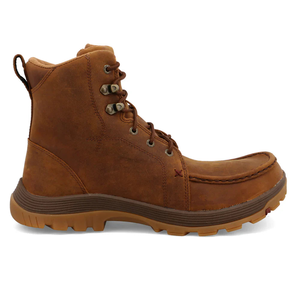 Men's 6-Inch Work Boots with Oblique Toe - Durable Safety Shoes for Construction, Hiking & Outdoor Work