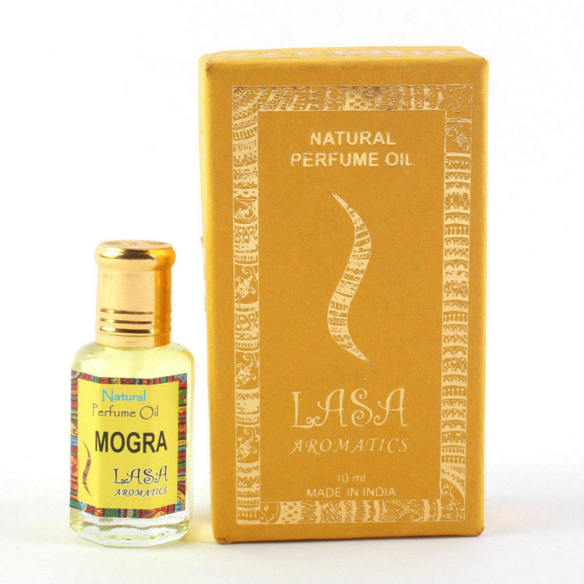Lasa Aromatic Perfume Oil - 100% Natural Pure Attar for Women & Men - 10ml Roll-On Bottle - Free Shipping USA - Perfect for Daily Wear, Special Occasions & Gift Giving