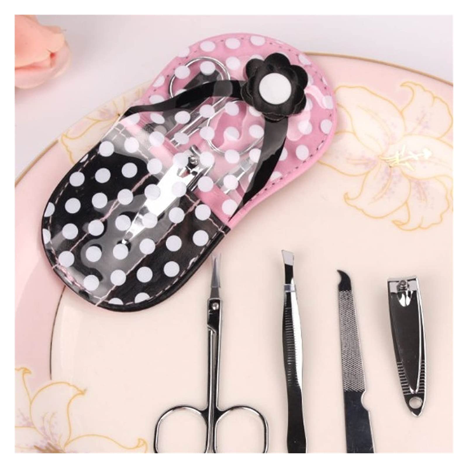 Premium Manicure & Pedicure Kit - 4-Piece Nail Clipper Set with Nail Tools & Decorations | Perfect Gift for Home Spa, Salon & Travel Nail Care