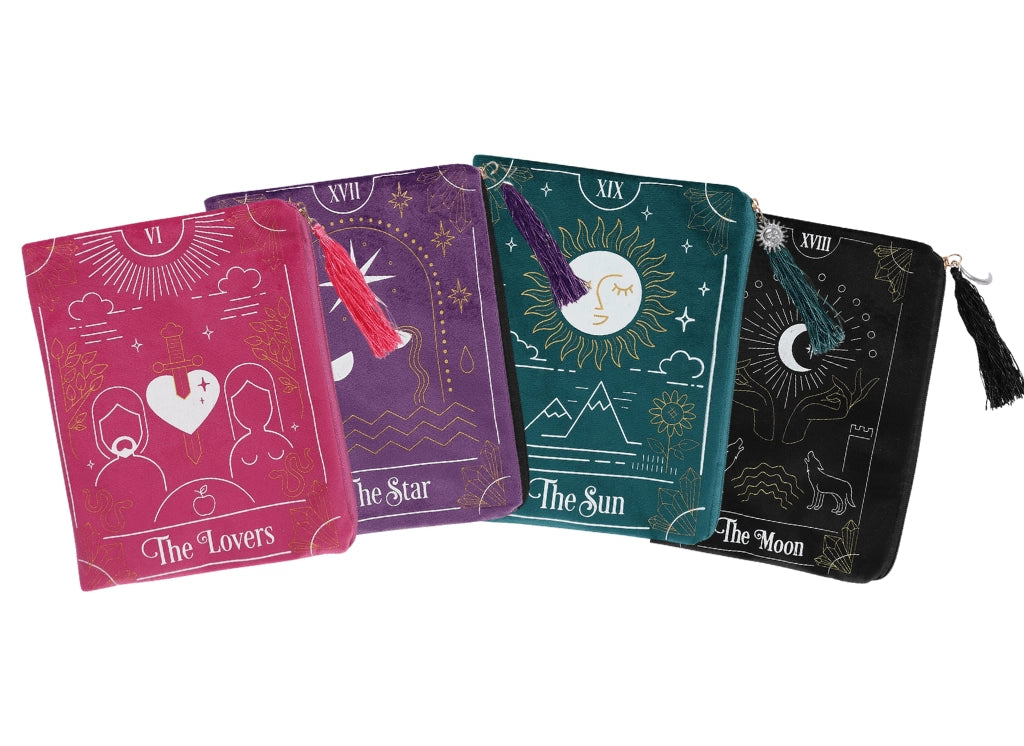 Premium Tarot Card Zipper Pouch - Waterproof & Durable Storage for Oracle Decks, Crystals & Spiritual Tools | Perfect for Tarot Readers, Witches & Psychic Mediums