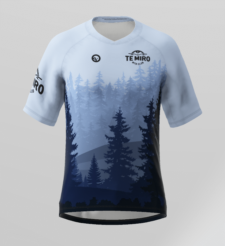 TE MIRO MTB Club Men's Short Sleeve Trail Jersey - Breathable Cycling Shirt for Mountain Biking & Outdoor Adventures