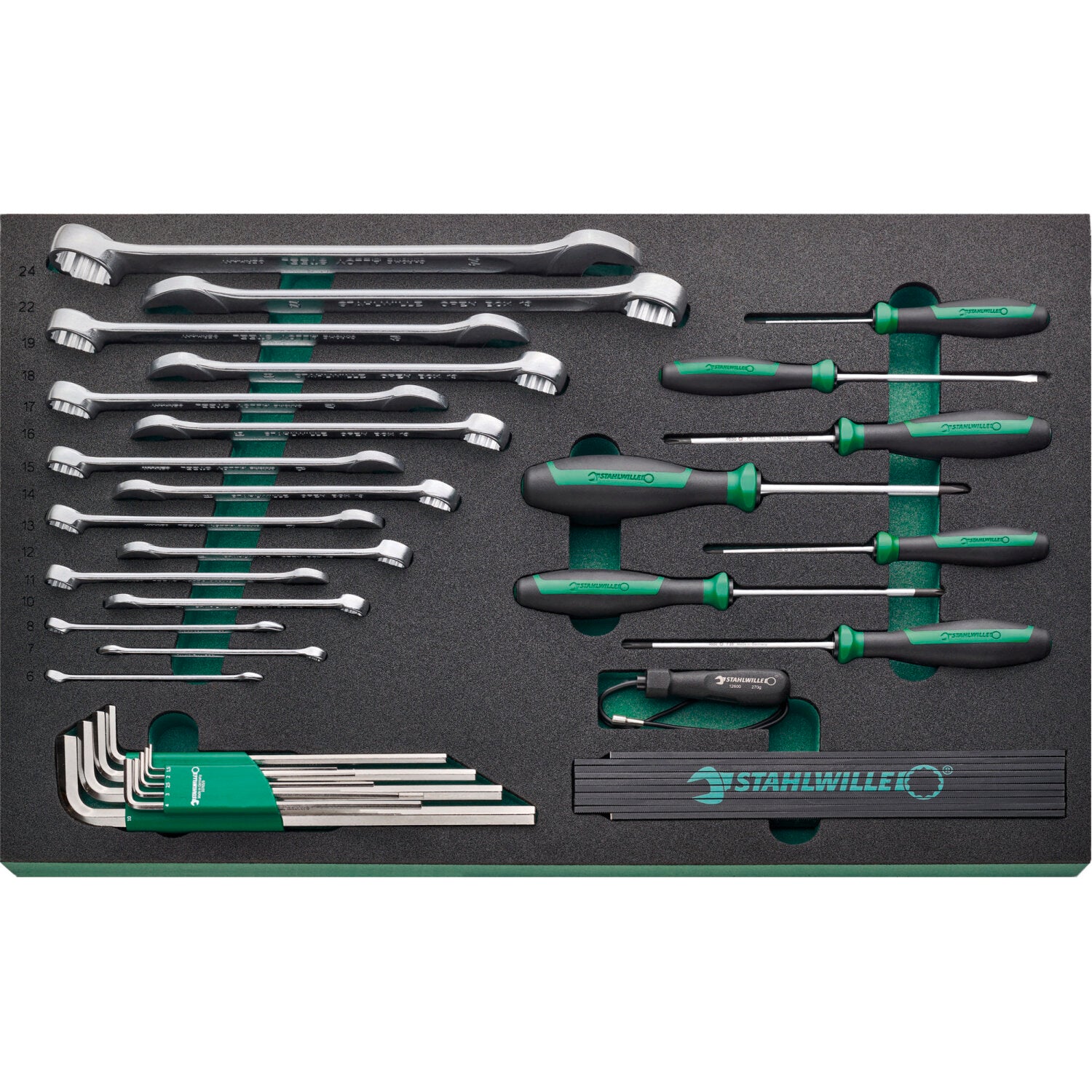 Stahlwille 97830254 Professional Tool Set - High-Quality Assorted Hand Tools for Mechanics & DIY Projects | Perfect for Automotive Repair, Home Improvement & Workshop Use