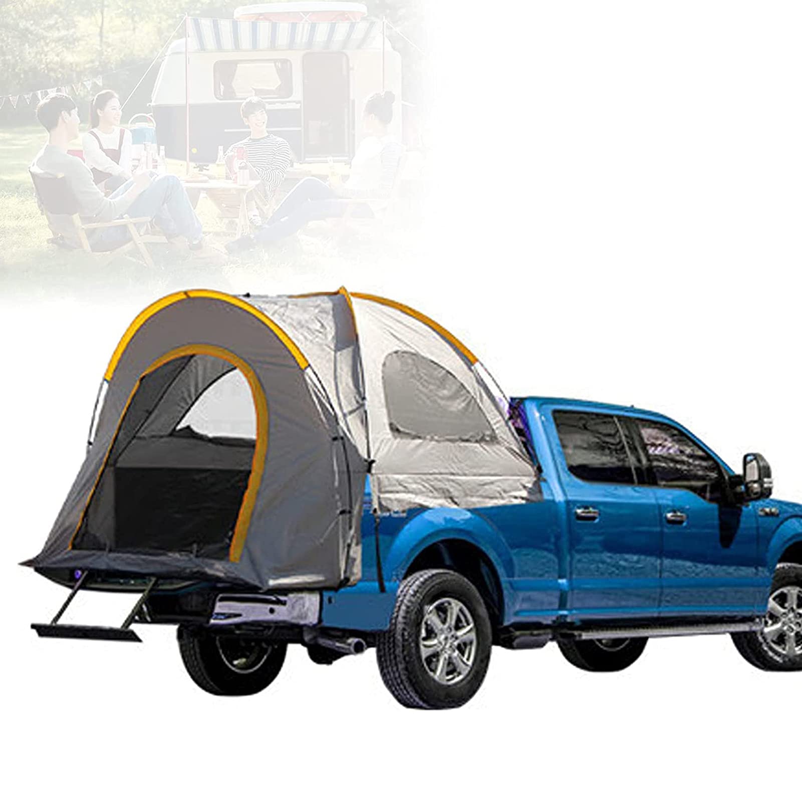 Premium 4-Season Pyramid Tipi Tent with Stove Jack & Windows - Family Camping Tent for 2-4 People (165cm) - Perfect for Backpacking, Hiking & Outdoor Adventures