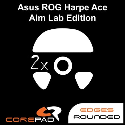 Corepad Skatez Mouse Feet for ASUS ROG Harpe Ace Aim Lab Edition - Ultra Smooth Gliding, Enhanced Precision for Gaming & Esports - Perfect for FPS, MOBA & Competitive Gaming