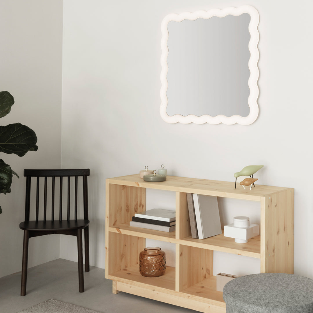 Simon Legal Illu Mirror by Normann Copenhagen - Modern Scandinavian Wall Mirror for Living Room, Bedroom & Entryway Decor