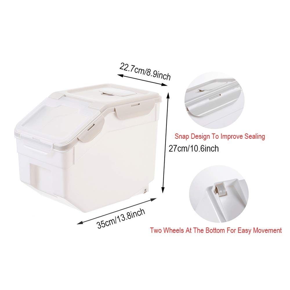 WINIAER Airtight Food Storage Containers - Large Capacity Kitchen & Pantry Organizers for Rice, Cereal, Flour, Pet Food & Snacks | Perfect for Meal Prep, Bulk Food Storage & Countertop Organization