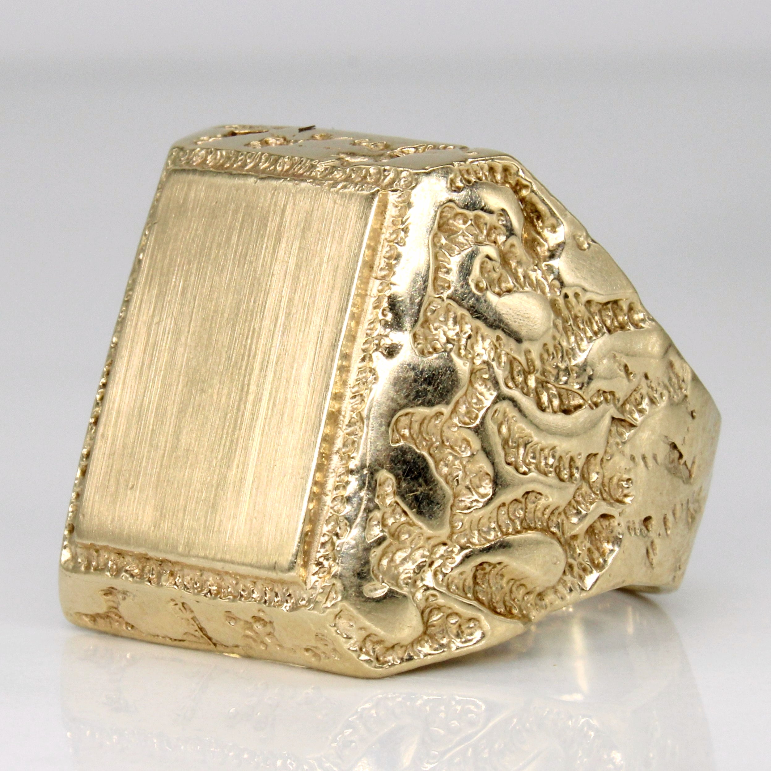 10K Yellow Gold Ring for Women - Size 9.5 - Elegant Wedding Band, Anniversary Gift & Everyday Jewelry for Special Occasions
