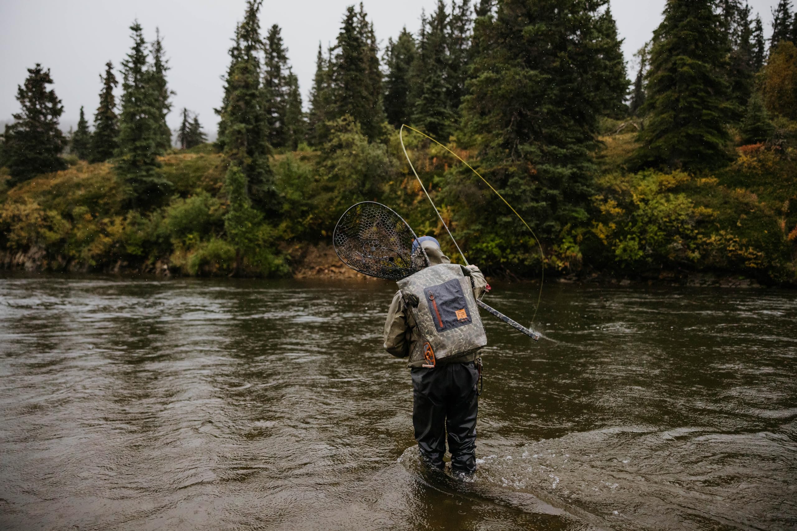 Fishpond Wind River Roll-Top Waterproof Fishing Backpack - Tackle Storage & Travel Gear | Eco Shadowcast Camo | Perfect for Fly Fishing, Camping & Outdoor Adventures