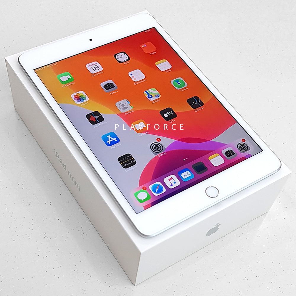 Apple iPad Mini 5 (7.9-inch, 64GB, Wi-Fi + Cellular, Silver) - Portable Tablet for Work, Travel & Entertainment