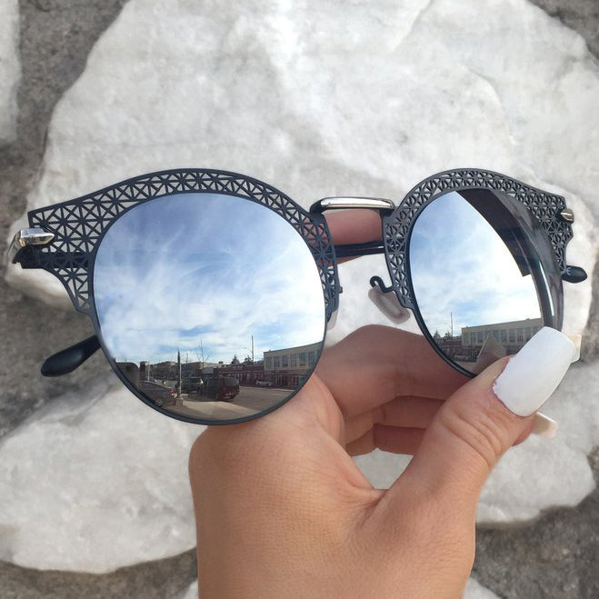 Angel Sunnies Silver Mirror Sunglasses - UV Protection Polarized Aviator Shades for Women & Men | Perfect for Driving, Beach, and Outdoor Activities