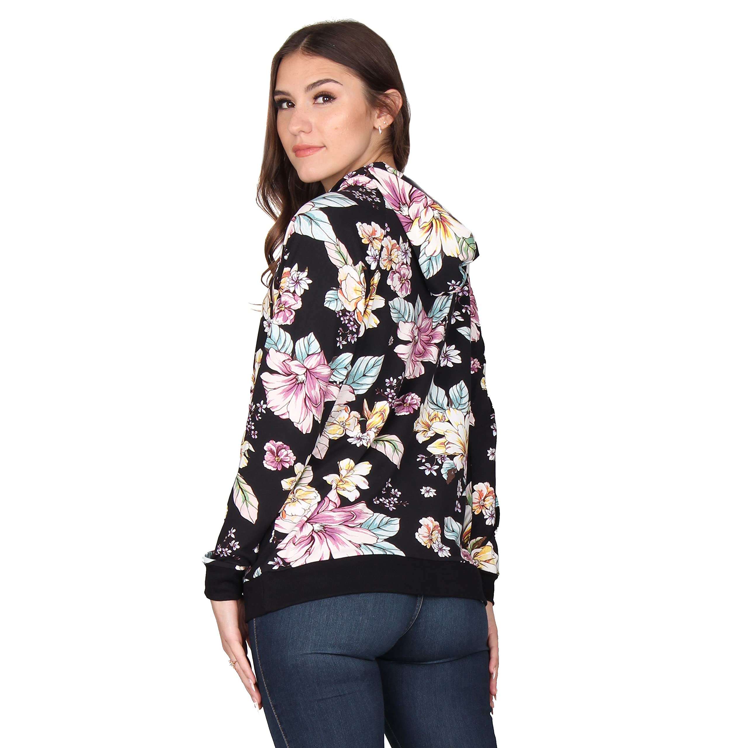 Lildy Women's Printed Super Soft Hoodie - Cozy Fleece Pullover for Casual Wear, Lounge & Outdoor Activities