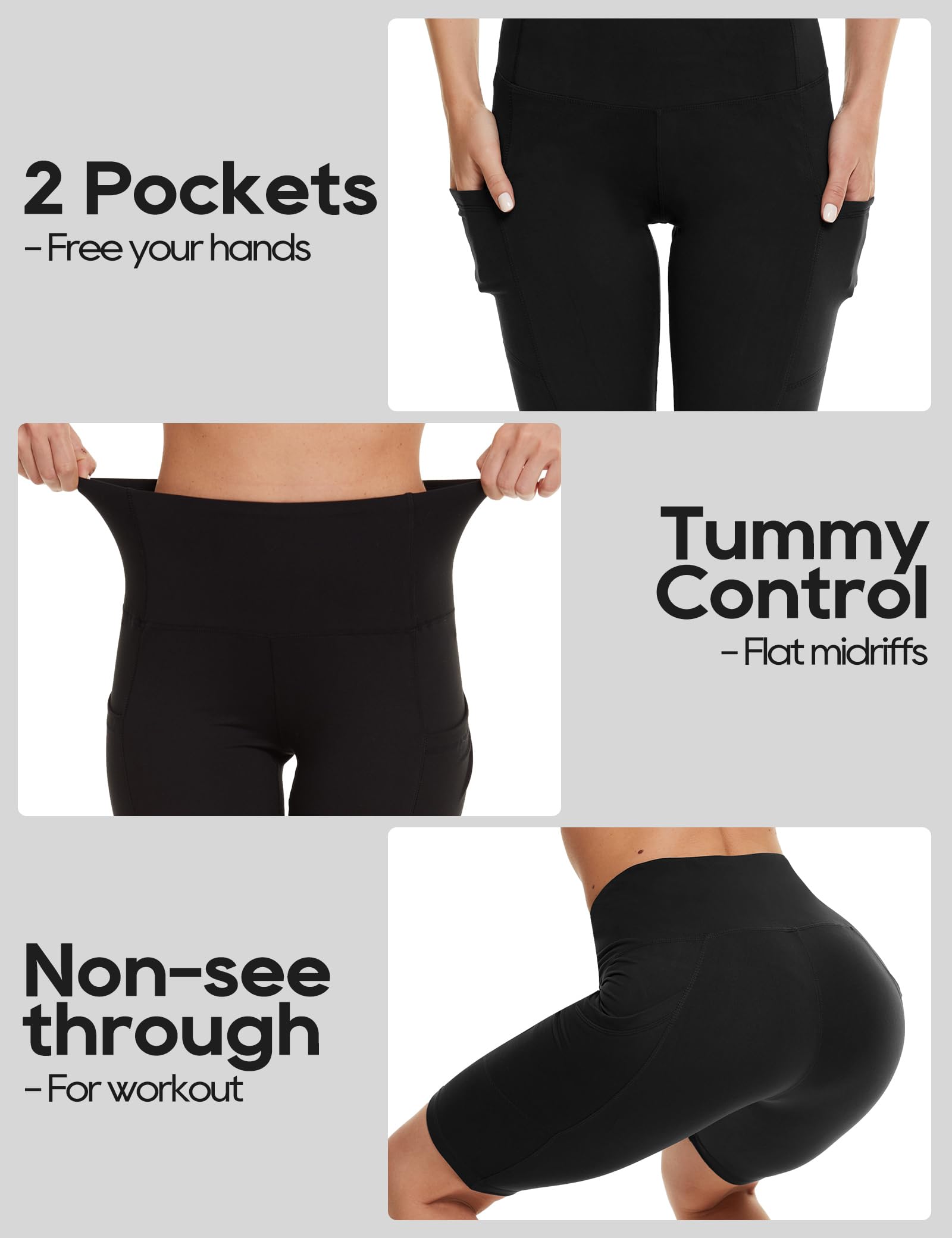 NexiEpoch High Waist Workout Shorts for Women - Tummy Control Biker Shorts, Yoga Running Gym Spandex Athletic Shorts | Perfect for Yoga, Running, Gym & Casual Wear
