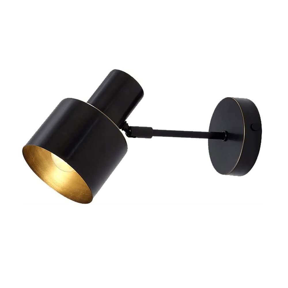 Nordic Copper Wall Sconce LED Modern Indoor Wall Light Fixture - Reading Lamp for Restaurant, Living Room, Bathroom, Mirror & Bedside Lighting (Black) - Perfect for Ambient & Task Lighting in Home & Commercial Spaces