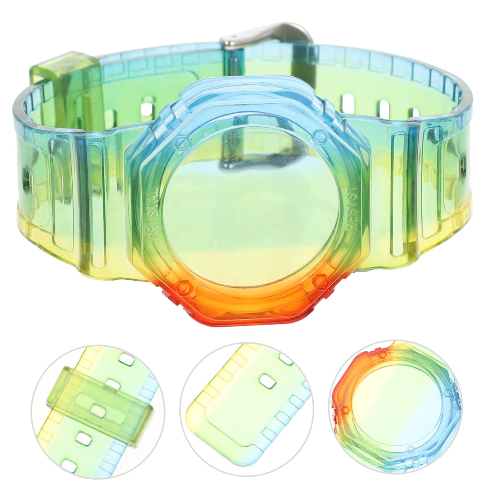 HOMSFOU Smartwatch Band Holder - Durable TPU Tracker Case Bracelet for Apple Watch, Fitbit, Garmin - Perfect for Workouts, Running, and Everyday Use