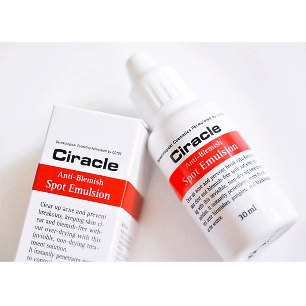 Ciracle Anti Blemish Spot Emulsion Set (30ml x 3) - Korean Acne Treatment for Clear Skin | Perfect for Daily Skincare Routine & Travel