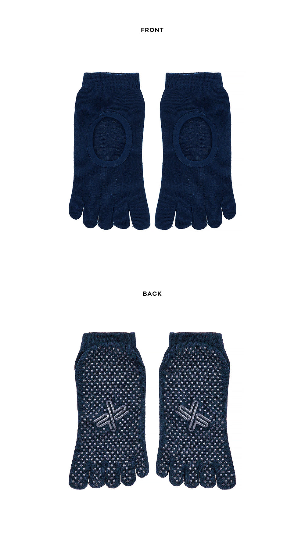 Breathable Toe Socks for Women & Men - 5 Toe Separator Design for Yoga, Running & Sports - Comfortable Non-Slip Socks for Barefoot Shoes & Daily Wear