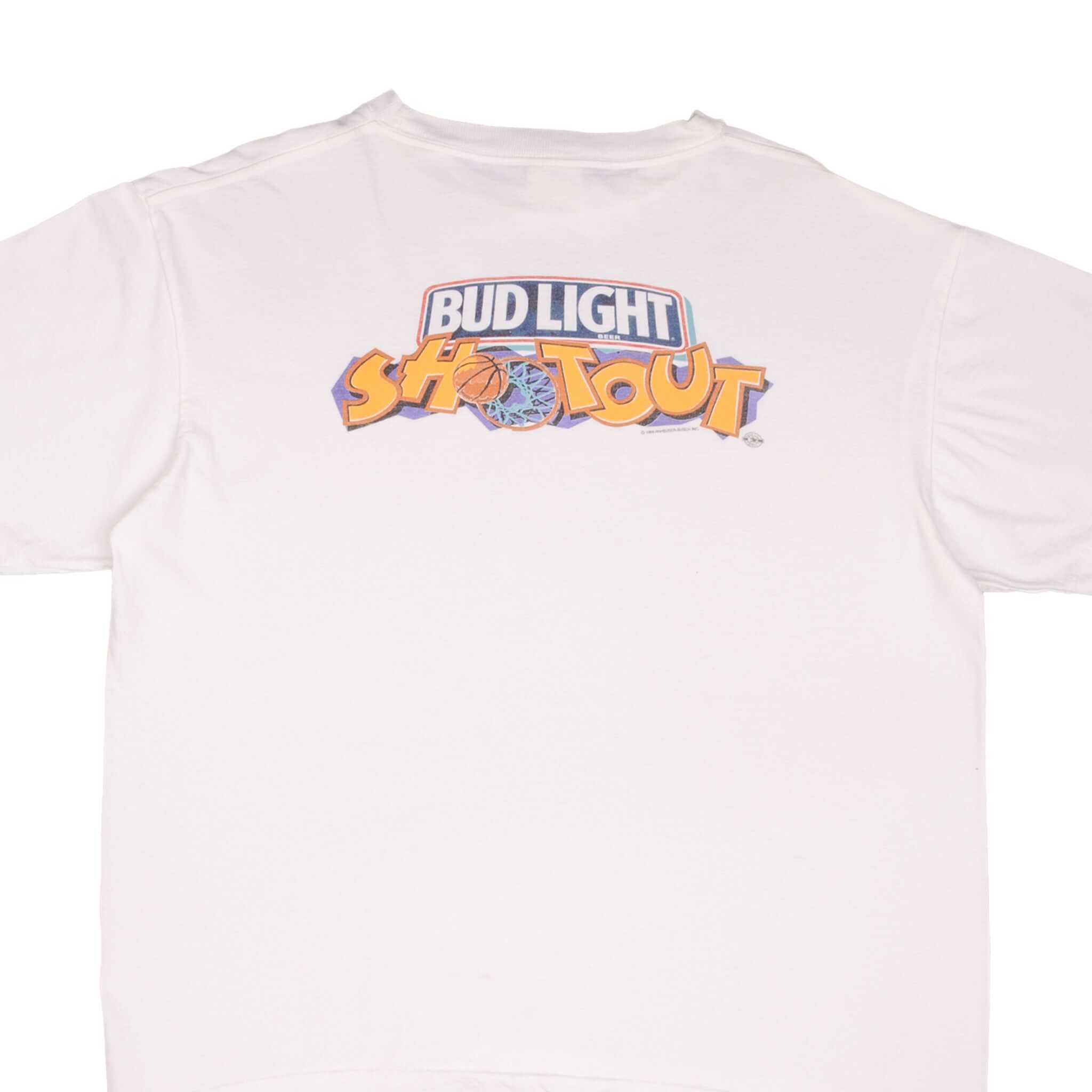 Vintage Bud Light Shootout Budweiser Tee Shirt 1994 Size XL - Retro Beer Brand T-Shirt for Men, Casual Wear & Collectors - Perfect for Parties, Sports Events & Vintage Fashion