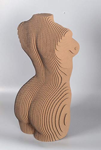 DIY Cardboard Sculpture Kit - Woman Torso Papercraft for Home Decor, Art Projects & Creative Gifts | Easy 3D Paper Model for Craft Lovers & Interior Design