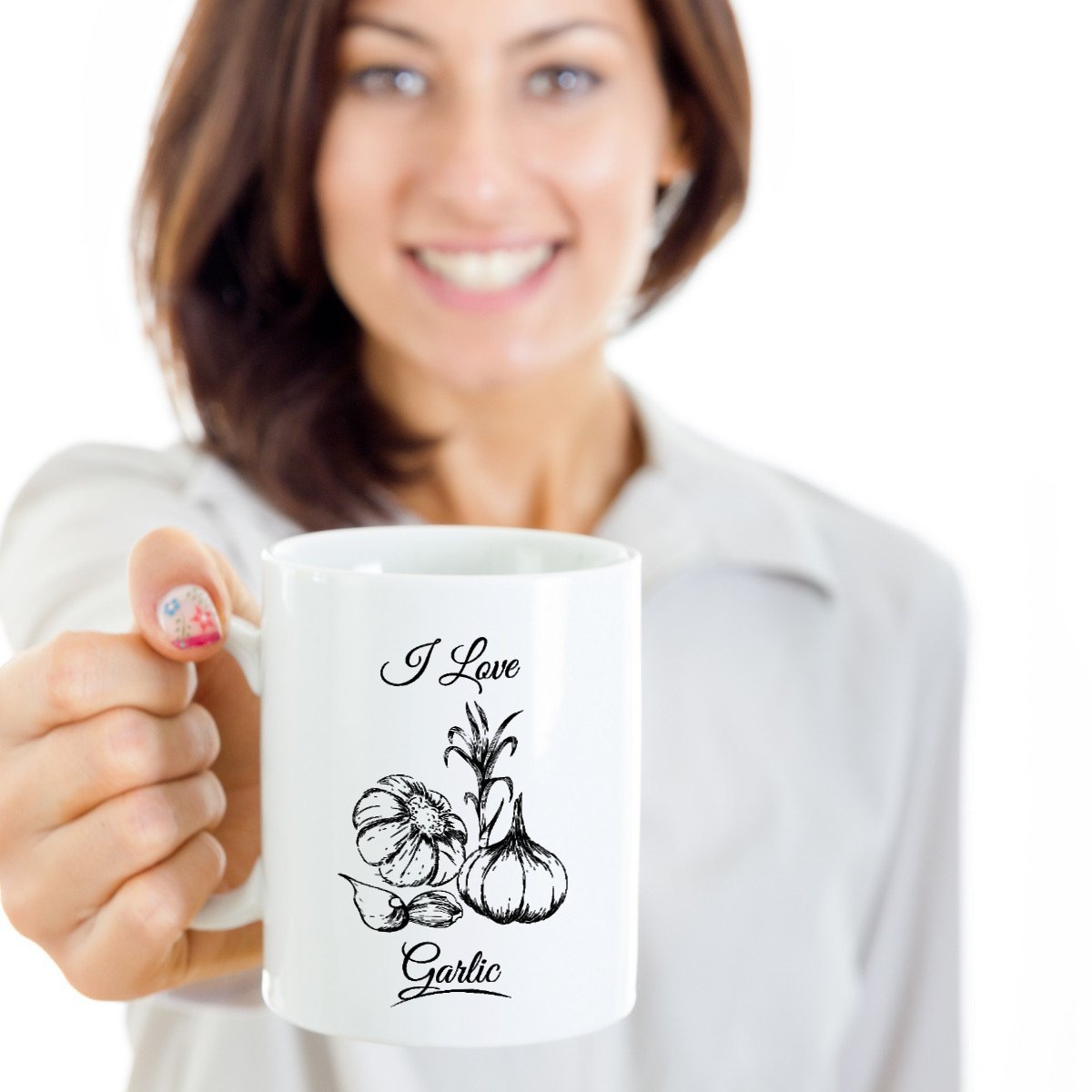 Premium 15oz Garlic Cloves Coffee Mug - Ideal Gift for Home Cooks & Women Who Love Cooking - Perfect for Kitchen, Office & Tea Time