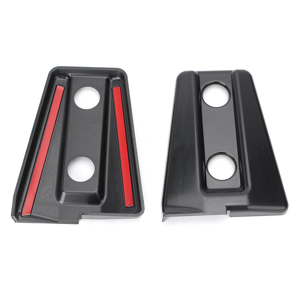 GZYF Auto Black Door Hinge Covers Protector Trim for Jeep Wrangler JK 4 Door 2007-2017 - Exterior Accessories for Off-Road Protection & Style Enhancement