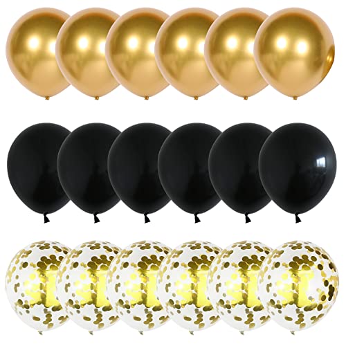 Black Gold Confetti