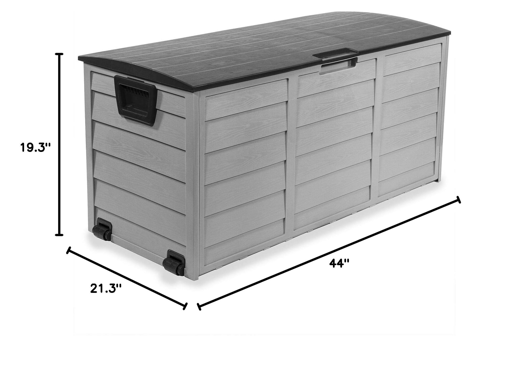 All-Weather UV-Resistant Outdoor Pool Deck Storage Box with Wheels - Perfect for Poolside, Patio, and Garden Organization