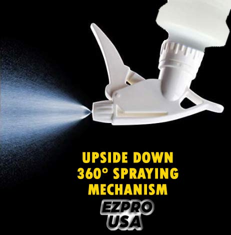 32oz Empty Spray Bottles for Cleaning Solutions - Refillable Squirt Bottles with Upside Down Trigger - White Pack - Perfect for Home Cleaning, Gardening & DIY Projects