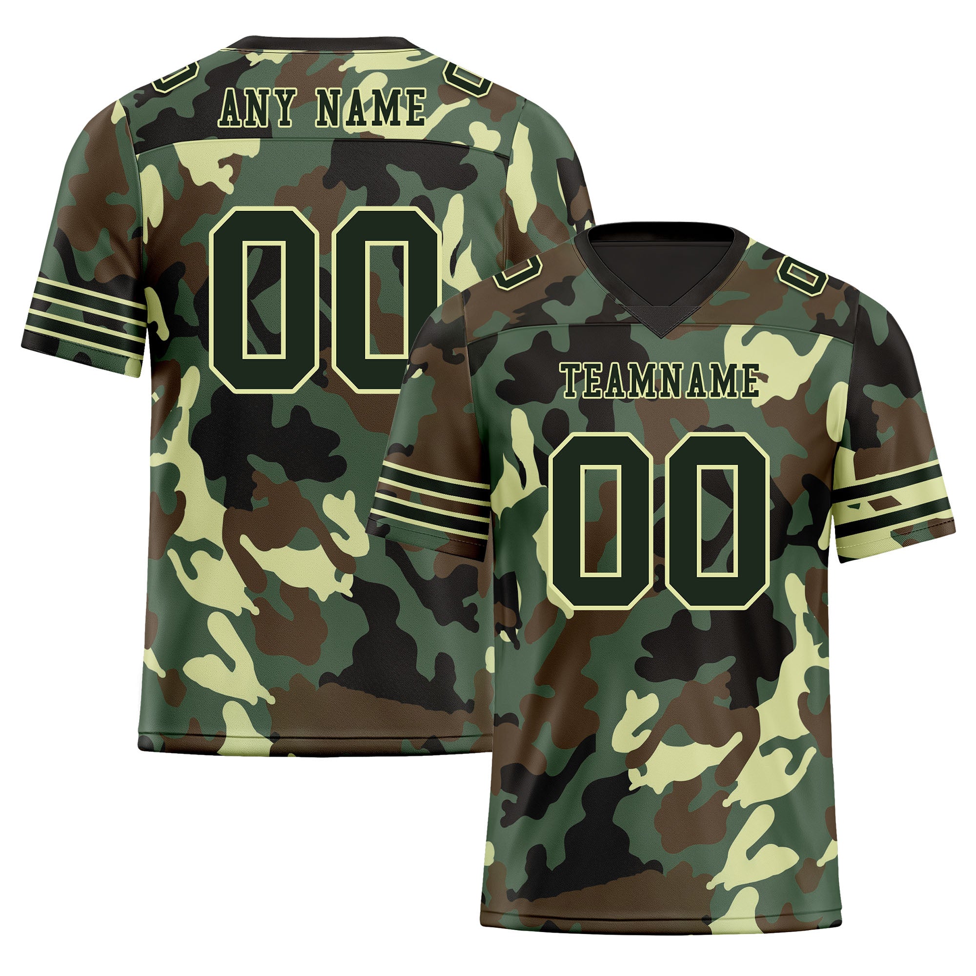 Custom Camo Personalized Authentic Football Jersey FBJ02 D06121 - Perfect for Game Day, Team Sports & Fan Gifts
