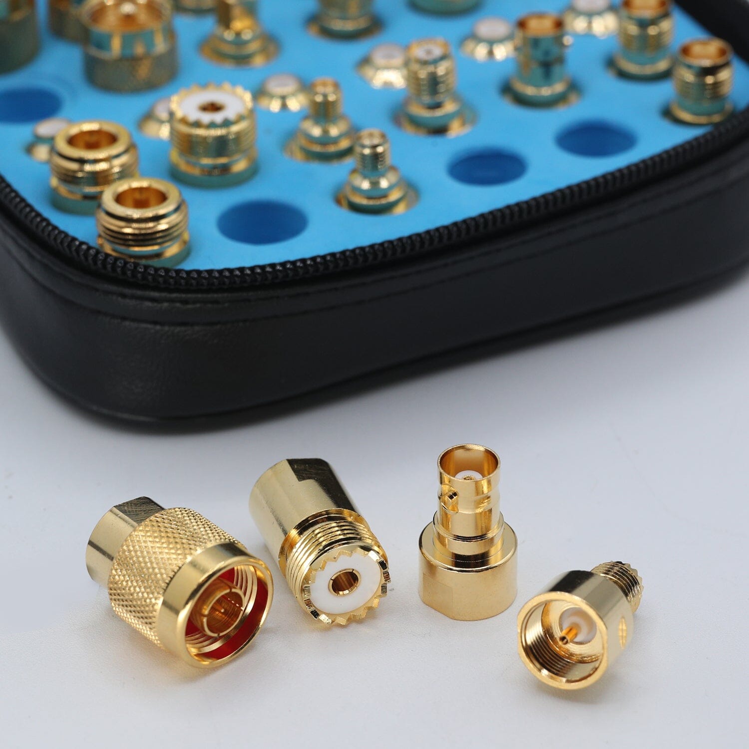 Gold Plated BNC and NMO Antenna Connector Kit - High Quality RF Coaxial Adapter for Car Radio, CB, Ham Radio & Marine Communication - Perfect for Vehicle Installation and Signal Boosting