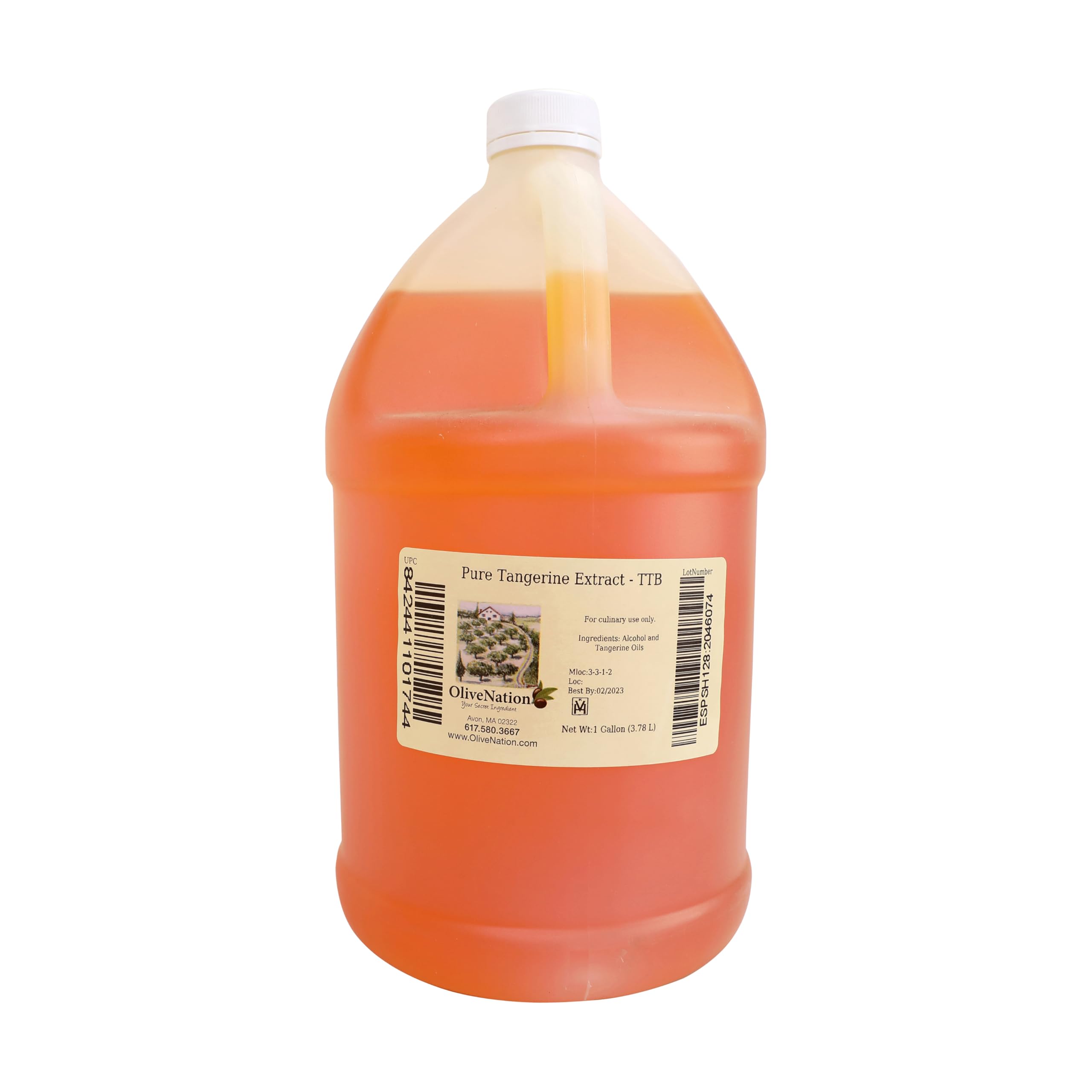 Premium Tangerine Extract for Brewing & Baking - Sugar Free, Vegan, Kosher, PG Free - 1 Gallon | Perfect for Beverages, Frosting, Fillings & Ice Cream Making