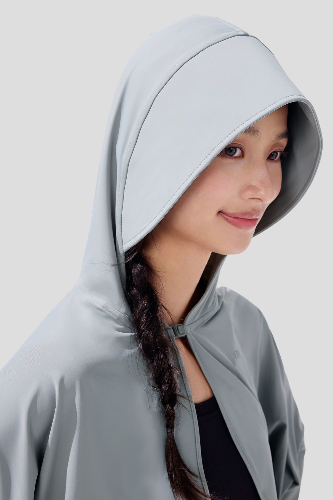 UPF50+ Women's Short Cape Jacket - Lightweight Sun Protection Outerwear for Beach, Travel & Outdoor Activities