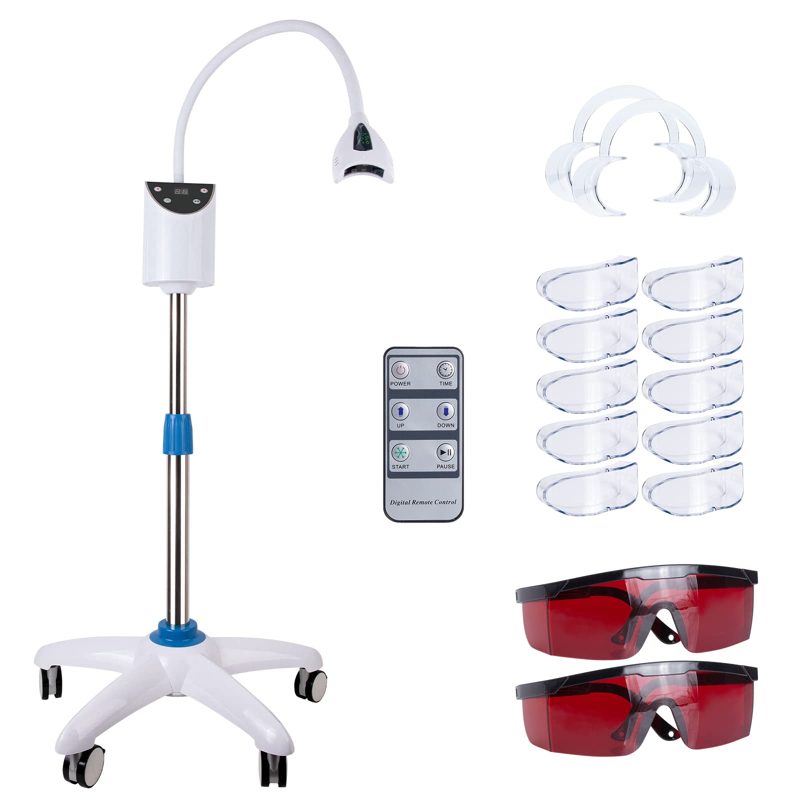 Professional Teeth Whitening Lamp with Adjustable Stand - Cold Blue Light Accelerator for Zoom Whitening Treatments | Perfect for Dental Clinics, Beauty Salons & At-Home Teeth Whitening Care