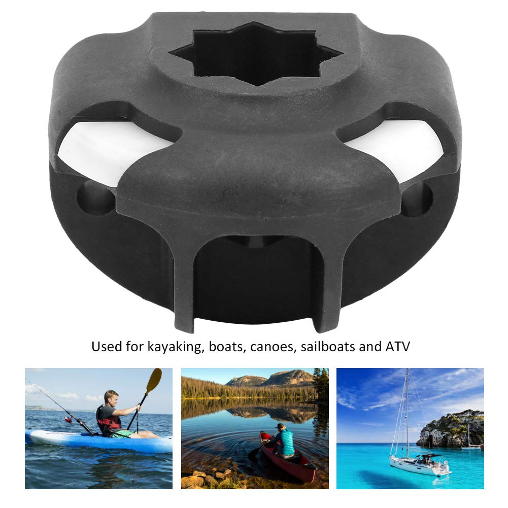 Premium Boat Fishing Rod Holder Mount Base Kit - Lightweight Plastic DIY Accessory for Canoe & Kayak with Mounting Screws - Easy Installation for Fishing Enthusiasts - Perfect for Saltwater & Freshwater Fishing Trips