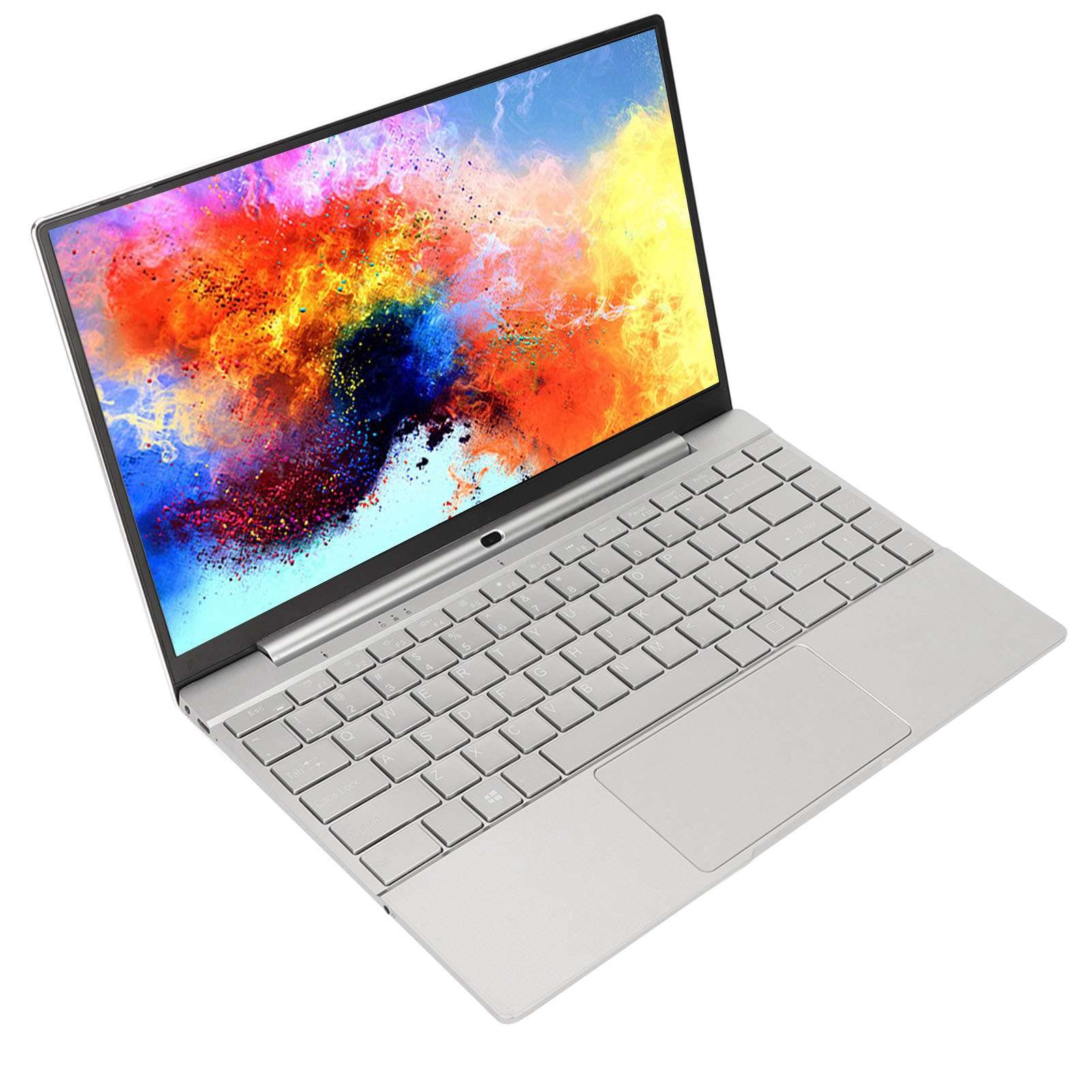 Tangxi 14 Inch Ultra Slim Laptop - Intel N5095 CPU, Full HD IPS Display, Metal Body, Backlit Keyboard & Trackpad - Silver (6GB RAM + 256GB SSD) - Perfect for Business, School & Travel