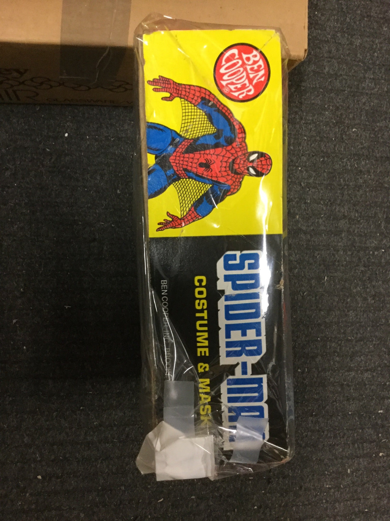 Vintage 1970s Ben Cooper Spider-Man Costume with Mask - Collectible Superhero Outfit for Halloween, Cosplay & Comic Con Events