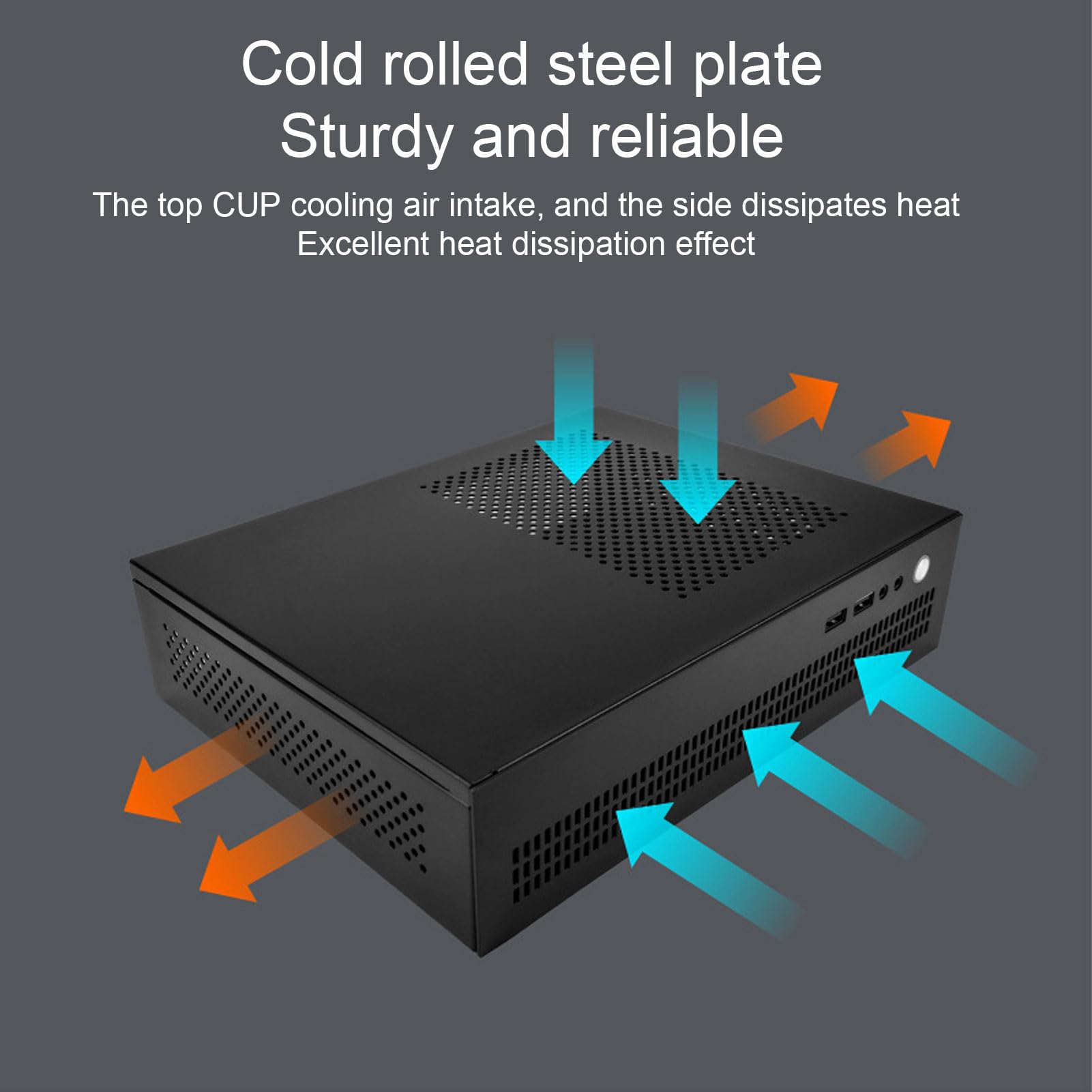 Compact Micro ATX & Mini ITX PC Case - USB 2.0 Gaming Computer Chassis for Small Form Factor Desktop Builds | Perfect for Home Office, Gaming Rigs & Space-Saving Workstations