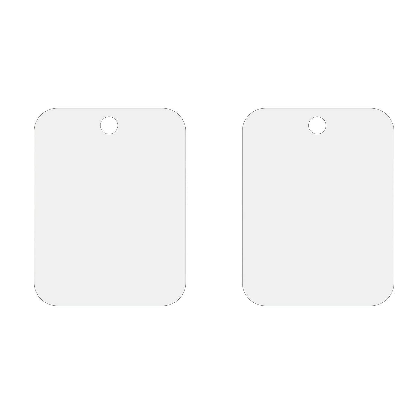 LAHONI 2 Pack Unbreakable Shower Mirror for Shaving & Makeup - Shatterproof Acrylic Wall Mount or Handheld Bathroom Mirror - Perfect for Home, Travel & Gym (5 x 6.7 Inch) - Ideal for Fog-Free Grooming & Quick Touch-Ups