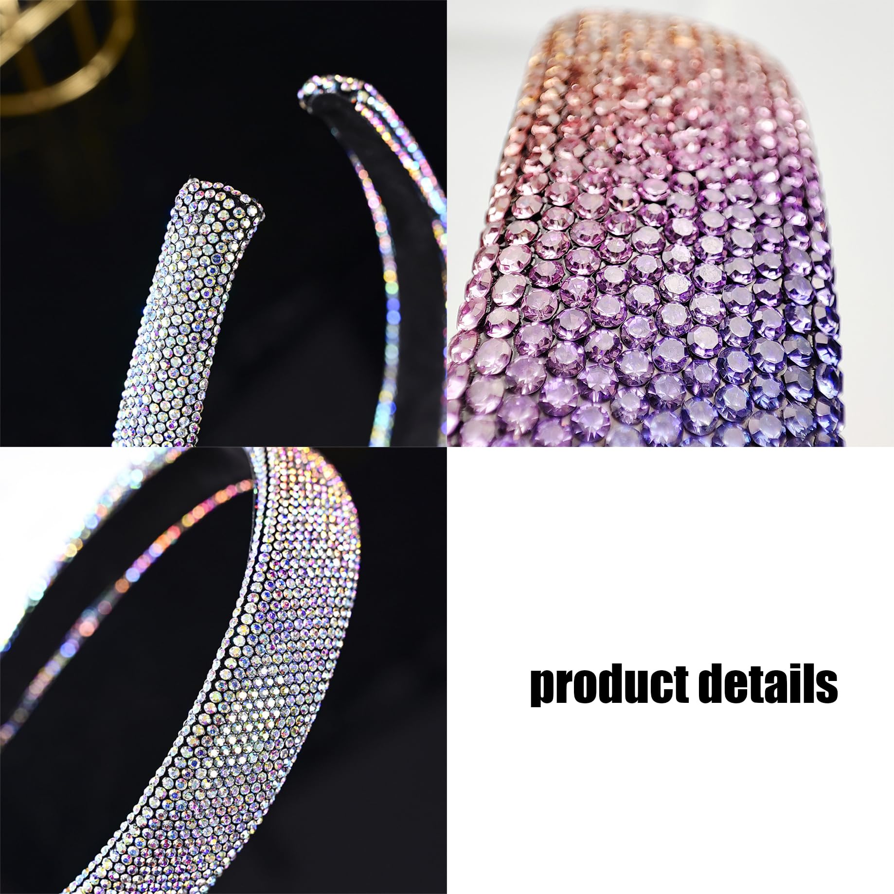 Sparkling Rhinestone Headband for Women & Girls - Crystal Diamond Hair Accessory - Elegant White Leopard Print Headwear - Perfect for Birthday Parties, Weddings & Special Occasions